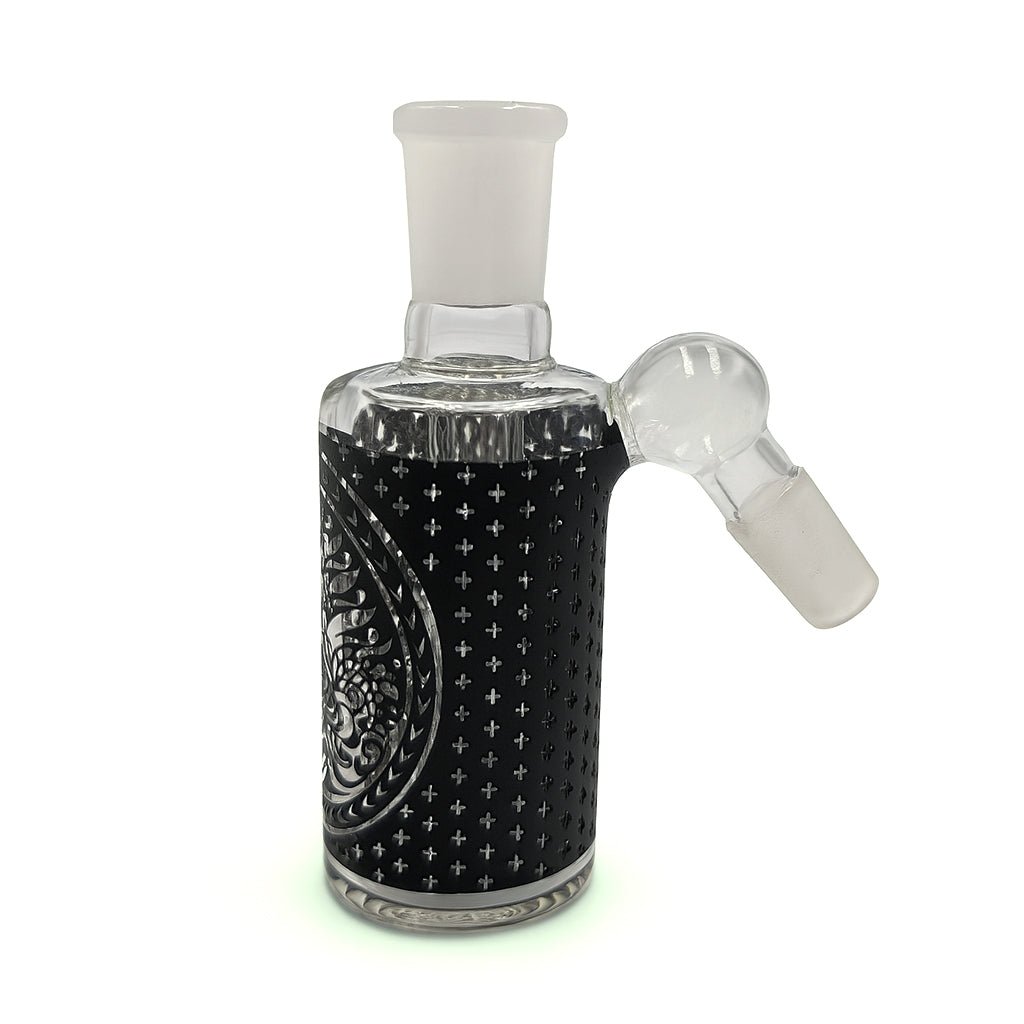 TRIBAL PRINT ASH CATCHER WITH SHOWERHEAD PERC 14MM MALE 45° ANGLE - Image 3