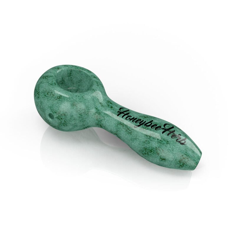 HONEYBEE HERB FRIT SPECKLED SPOON PIPE