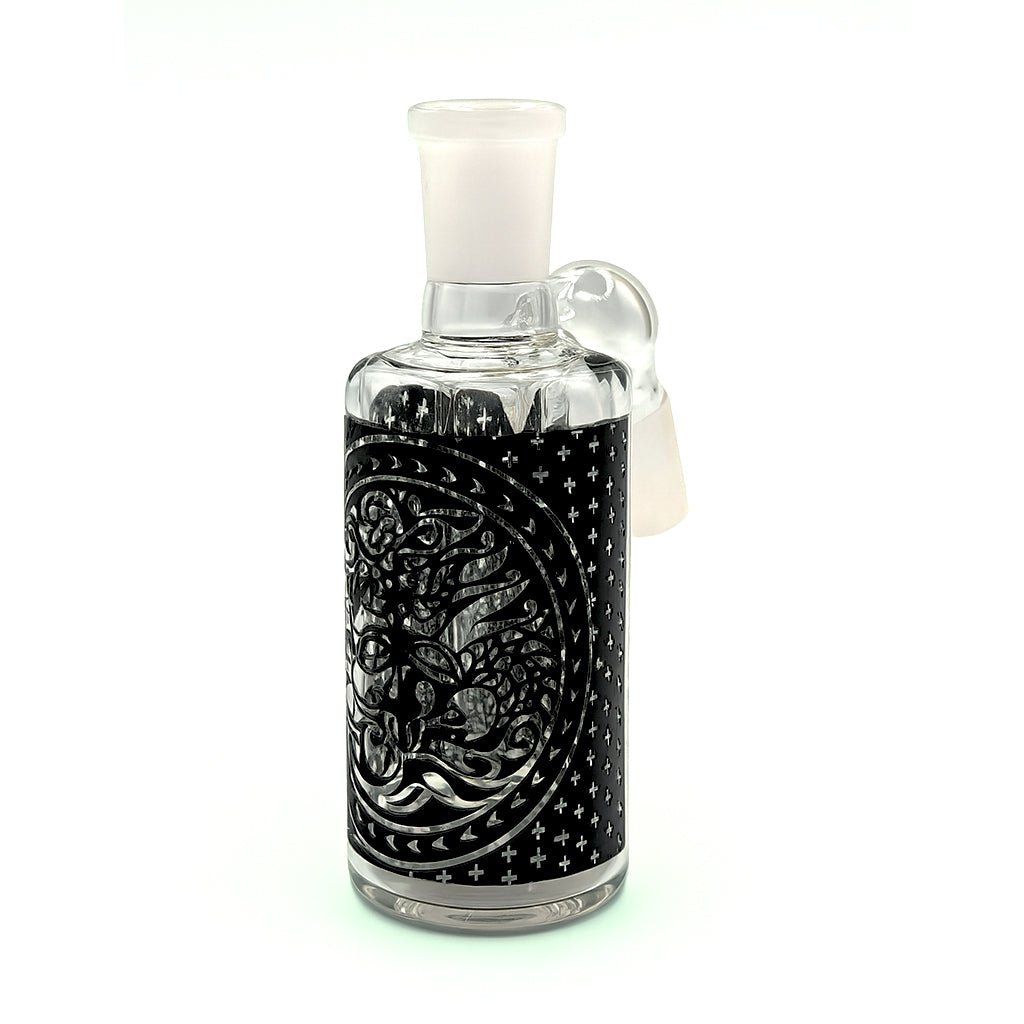 TRIBAL PRINT ASH CATCHER WITH SHOWERHEAD PERC 14MM MALE 45° ANGLE - Image 4