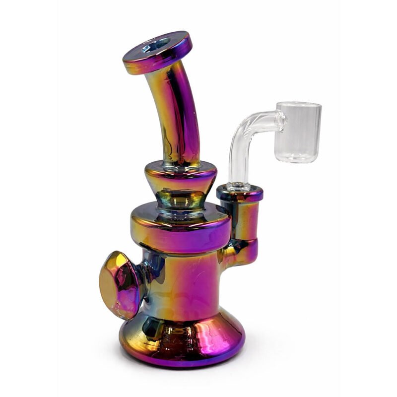 PEARLESCENT AMBER BROWN MINI DAB RIG
