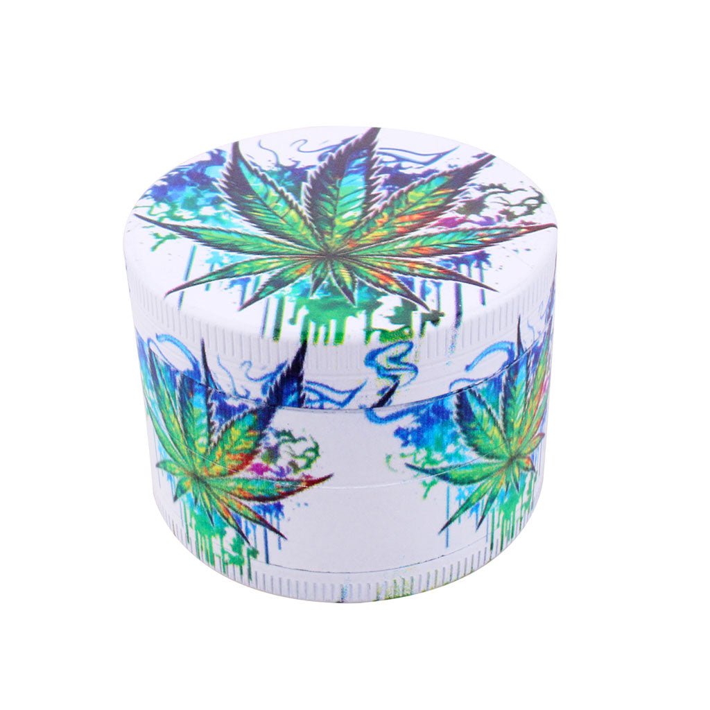 SPLASH ARTWORK HERBAL LEAF 4-PIECE GRINDER - Image 8
