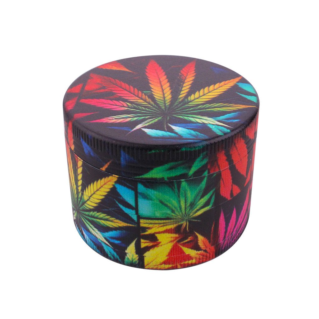SPLASH ARTWORK HERBAL LEAF 4-PIECE GRINDER - Image 4