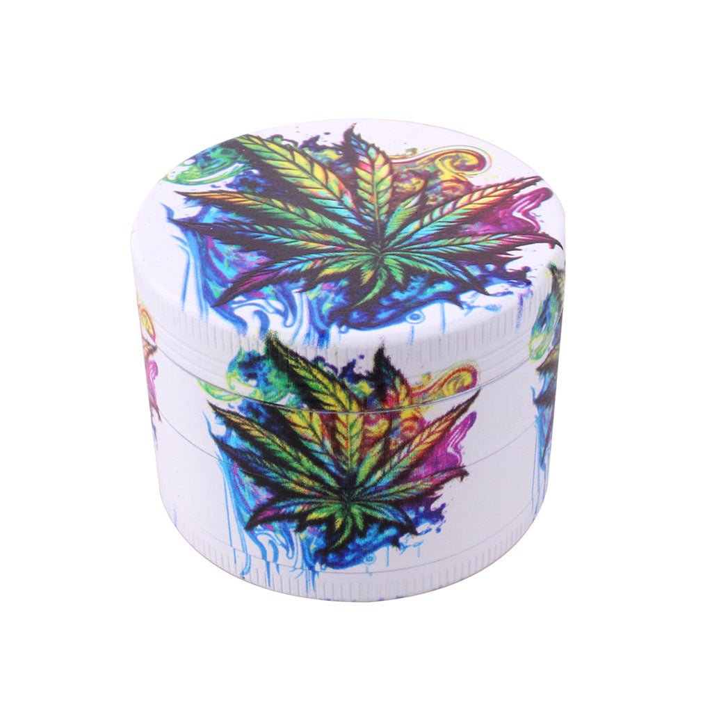 SPLASH ARTWORK HERBAL LEAF 4-PIECE GRINDER - Image 3