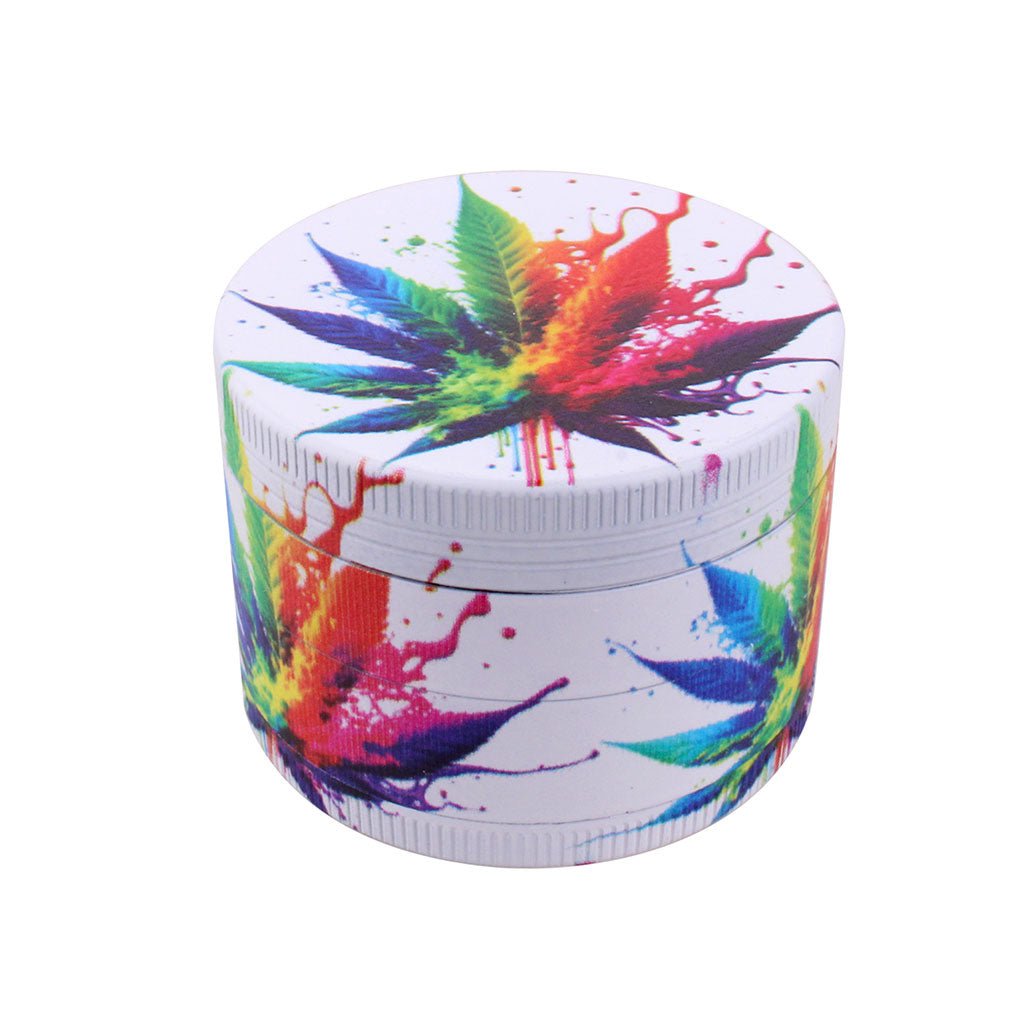 SPLASH ARTWORK HERBAL LEAF 4-PIECE GRINDER - Image 6