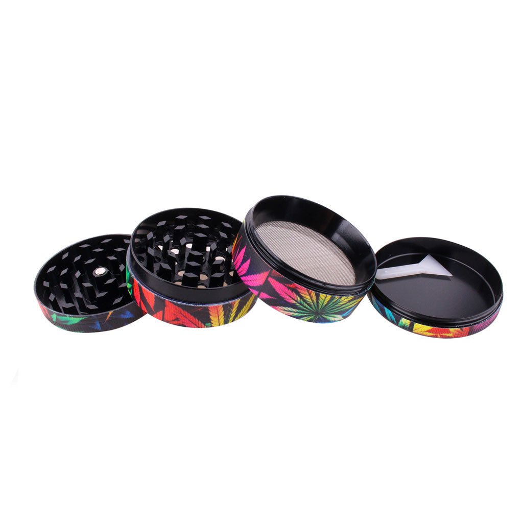 SPLASH ARTWORK HERBAL LEAF 4-PIECE GRINDER - Image 5