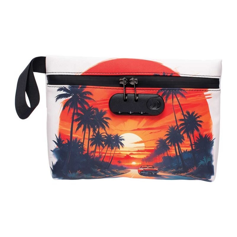 11IN X 7.5IN SMELLPROOF BAG - SUNSET DRIVE