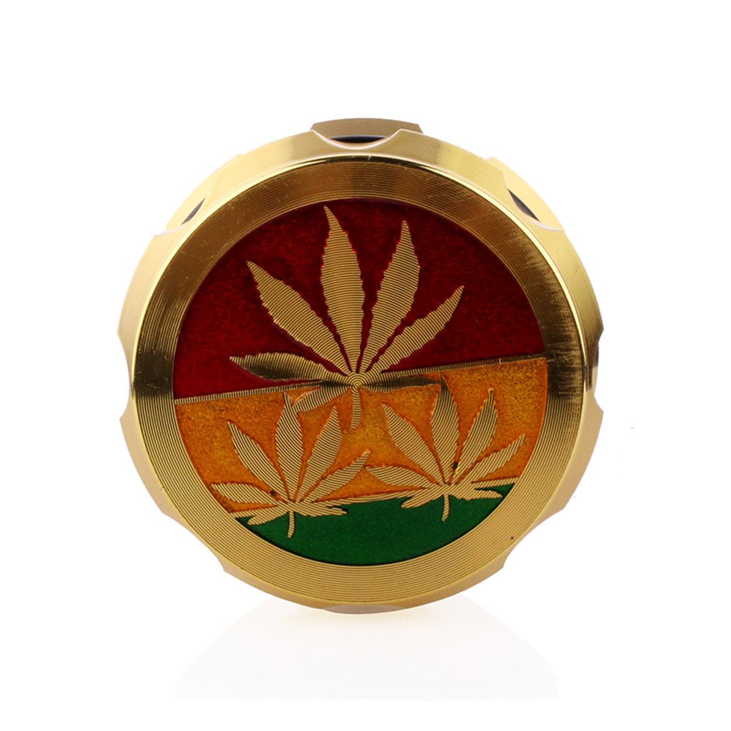 VINTAGE ALUMINUM EMBOSSED HERB GRINDER - Image 4